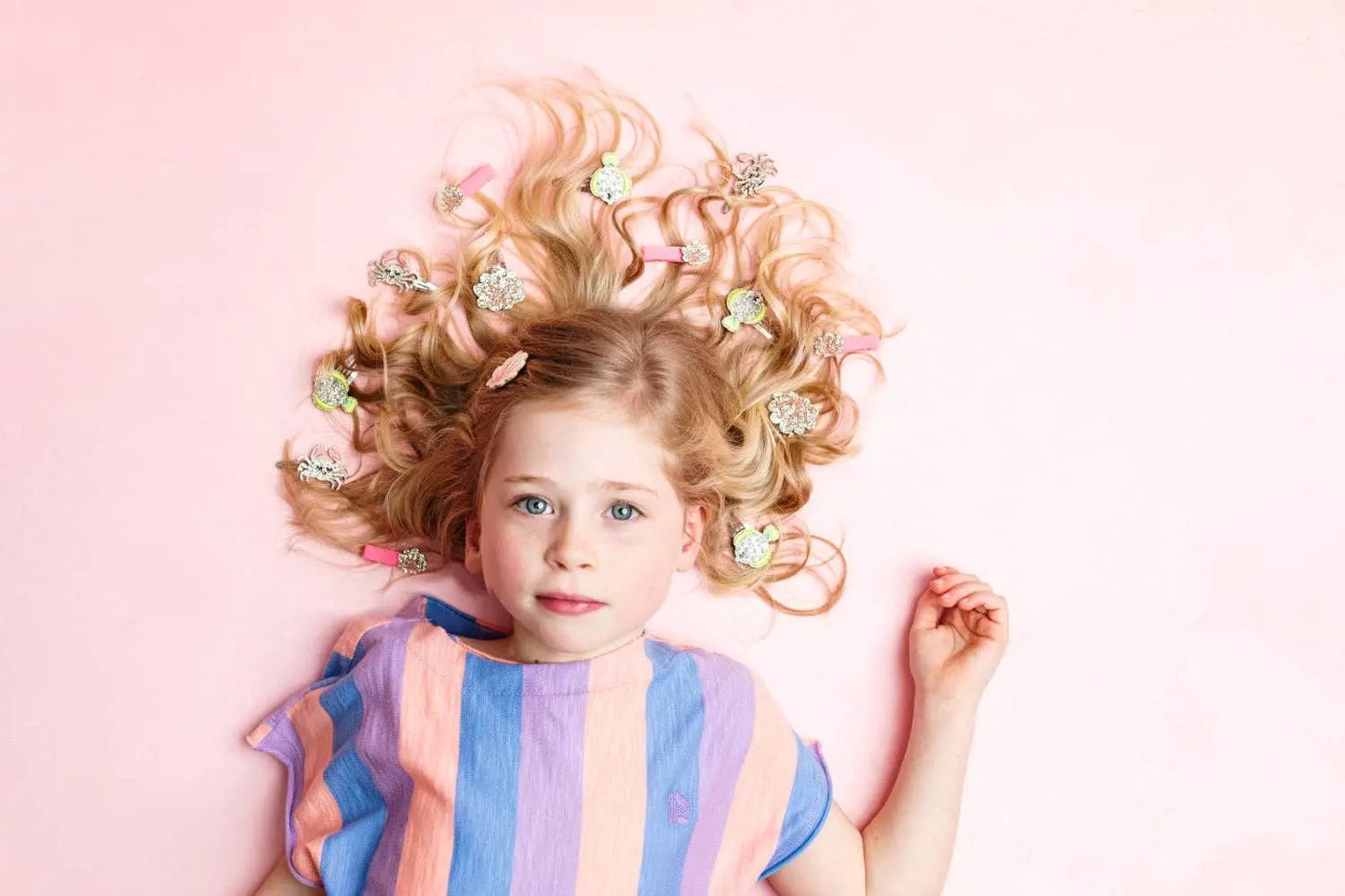 Gold shell hair clip Luciole et Petit Pois