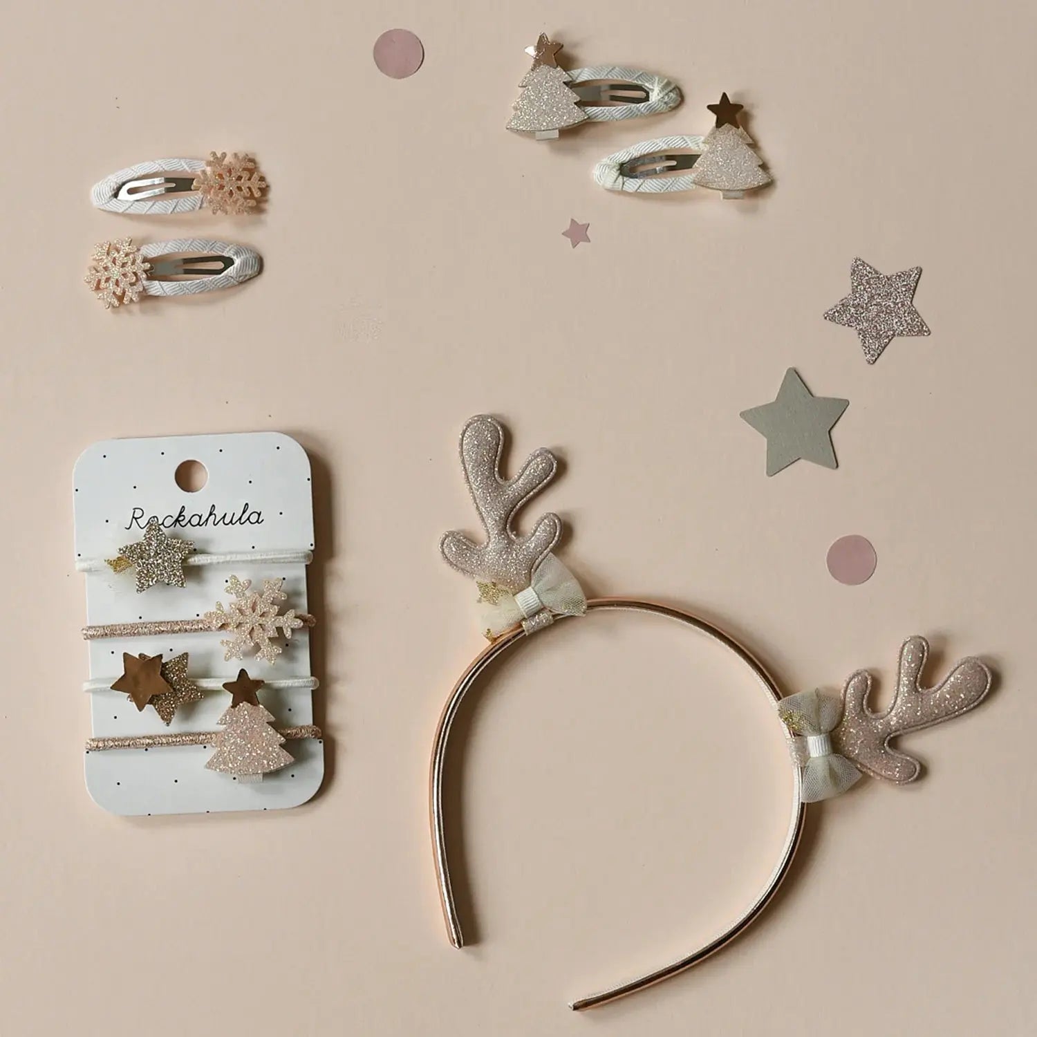 Golden Christmas Tree Clips Rockahula