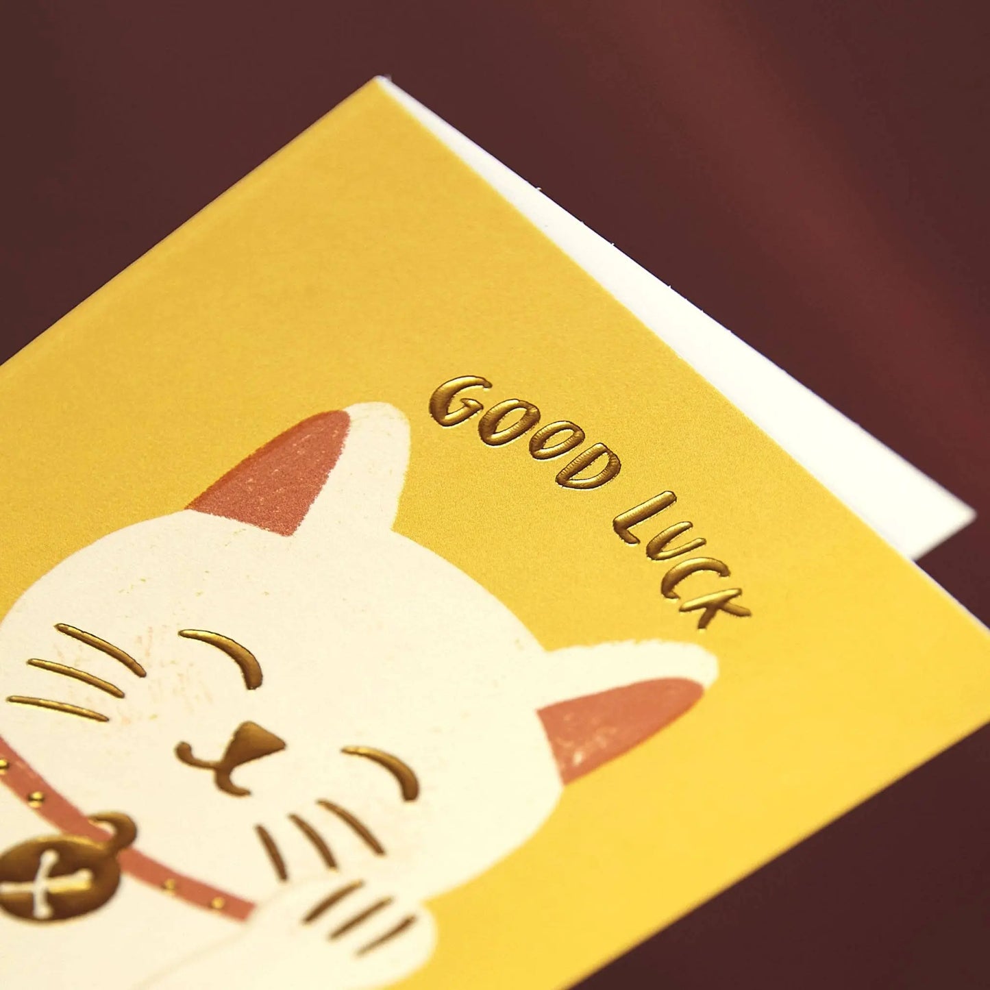Good Luck' Card (WHM59) Raspberry Blossom