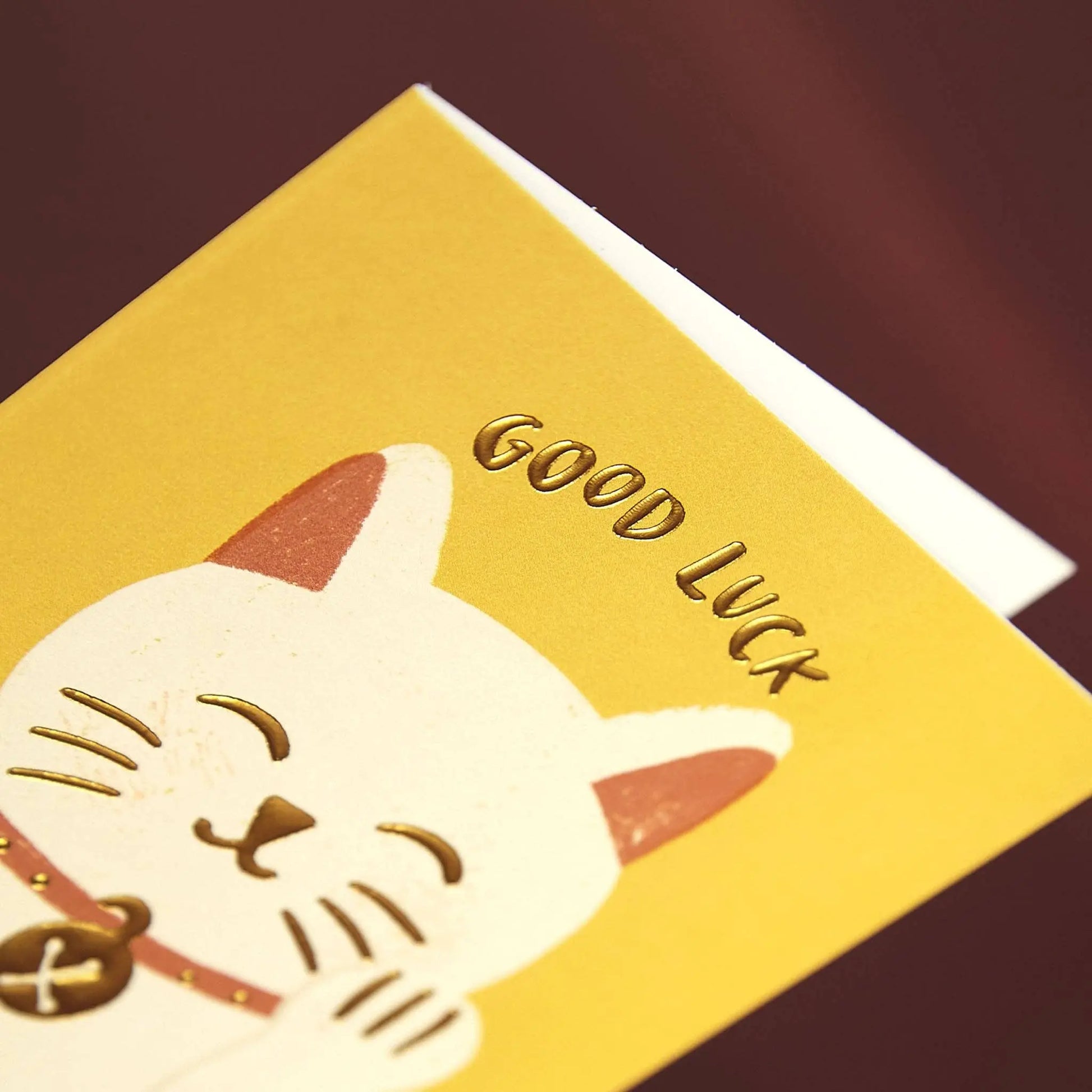 Good Luck' Card (WHM59) Raspberry Blossom