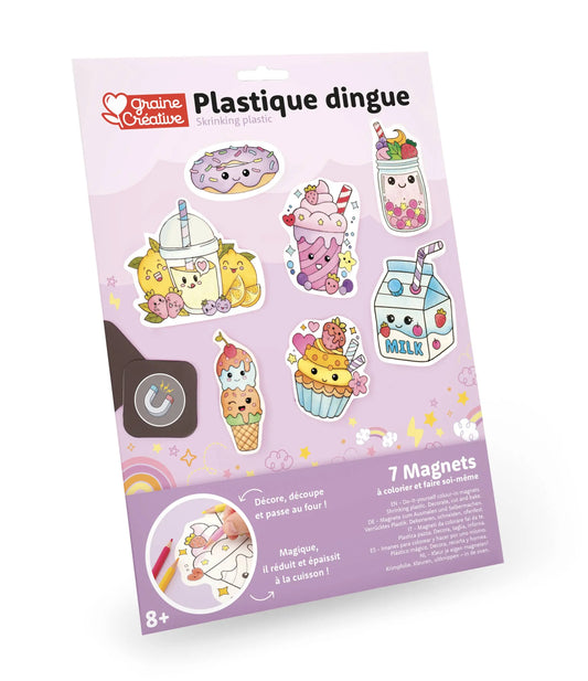 Graine Créative - CRAZY PLASTIC KIT KAWAI MAGNETS Graine Créative