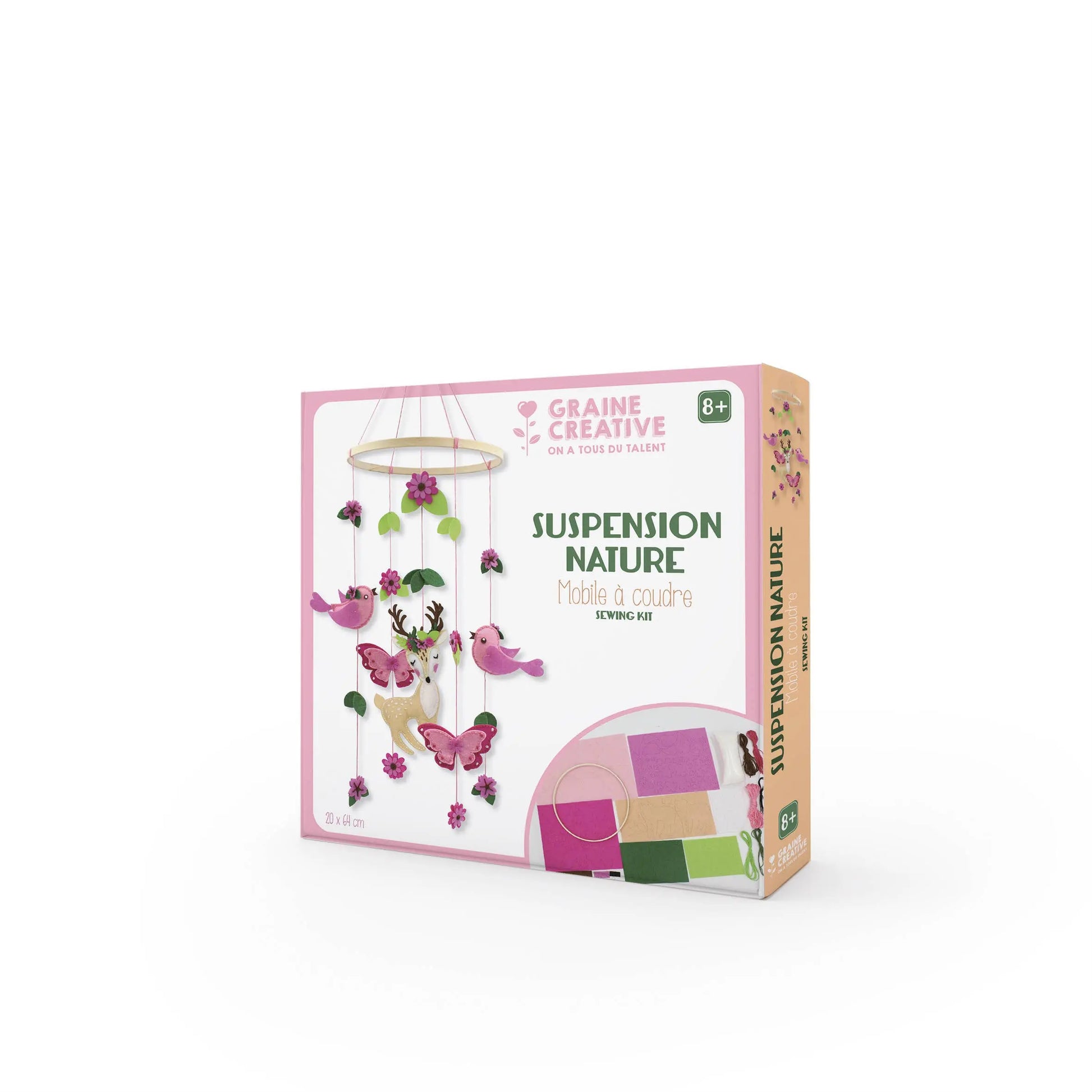 Graine Créative - MOBILE SEWING KIT HANGING NATURE Graine Créative