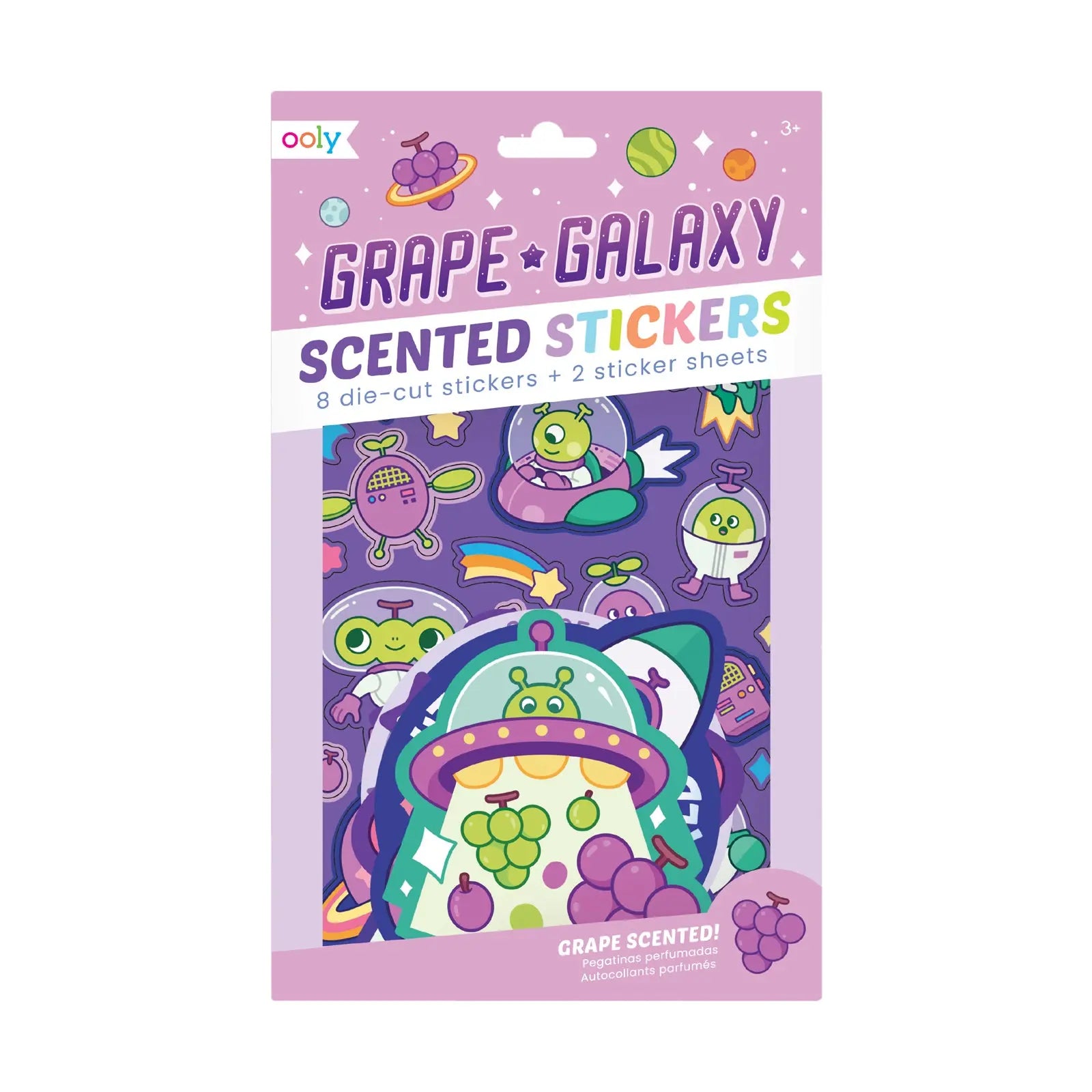 Grape Galaxy scented stickers OOLY