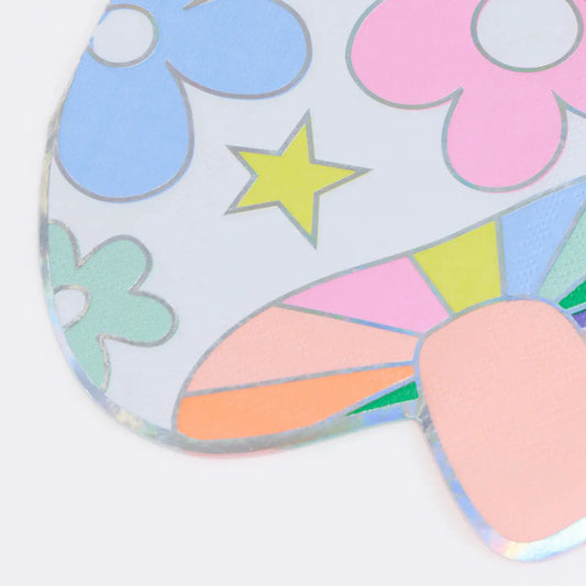 Groovy Mushroom Napkins (x 16) Meri Meri