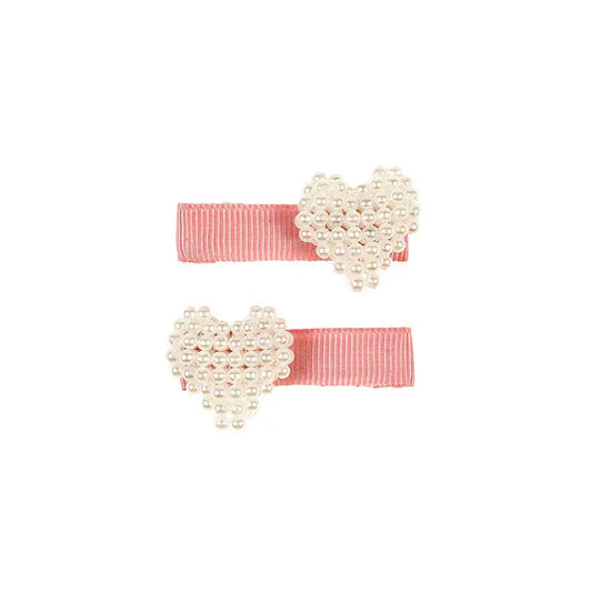 Hair clips Dessa pearl heart Souza
