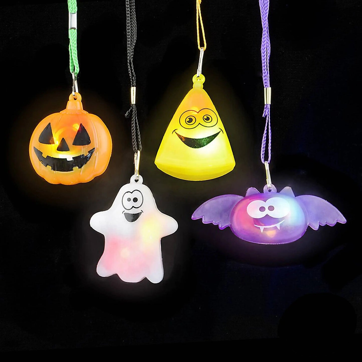 Halloween Flashing Light Necklace Kids Toy JSBlueRidge Toys