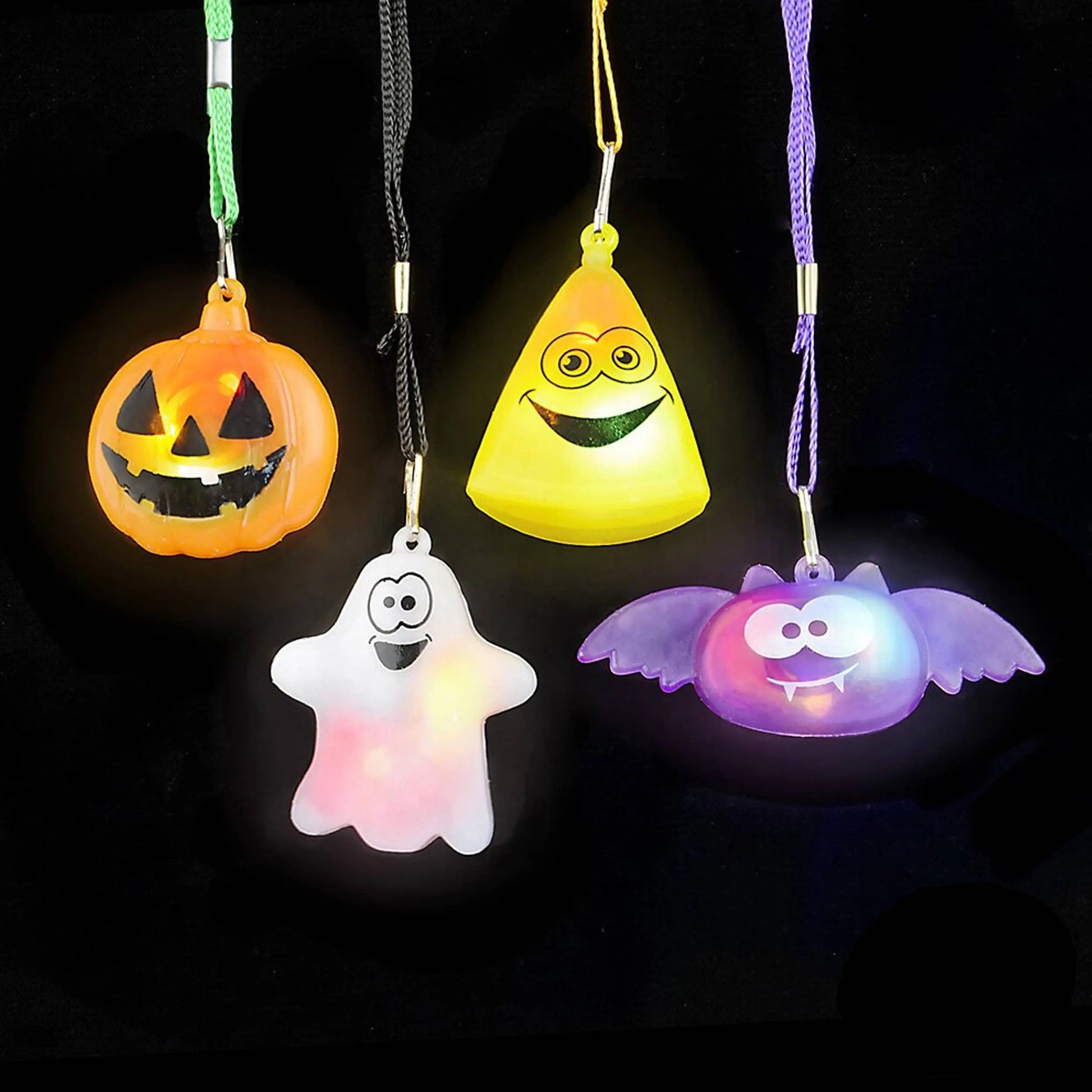 Halloween Flashing Light Necklace Kids Toy JSBlueRidge Toys