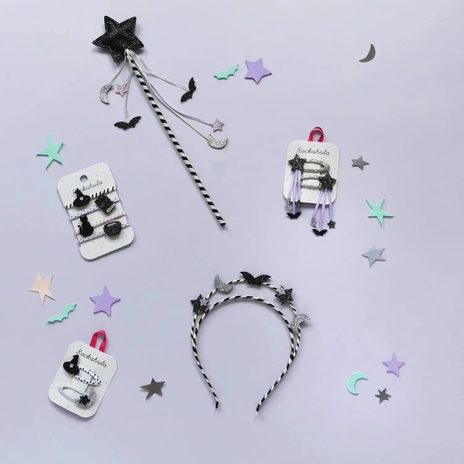 Halloween Stripy Star Wand Rockahula
