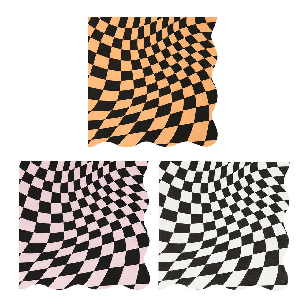 Halloween checker napkins L Meri Meri
