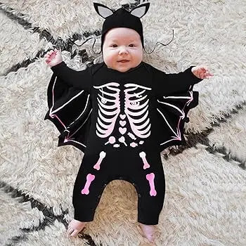 Halloween costume baby skeleton Bat The Party Ville