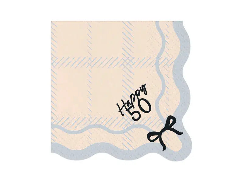 Happy 50 Napkins, 33x33 cm, mix Partydeco