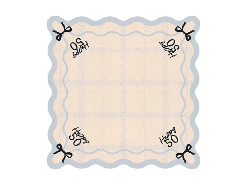 Happy 50 Napkins, 33x33 cm, mix Partydeco