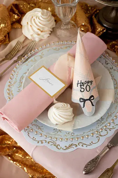 Happy 50 Napkins, 33x33 cm, mix Partydeco