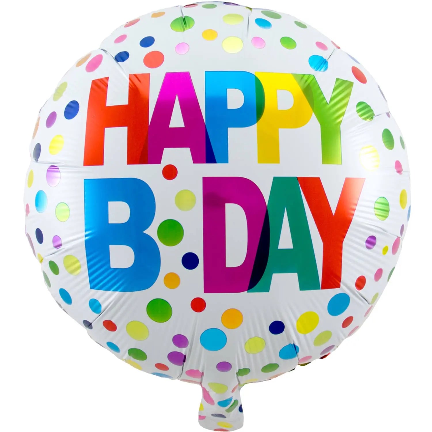 Happy Bday Foil Balloon with Dots - 45 cm Folat