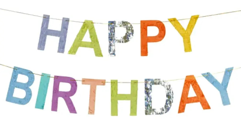 Happy Birthday Banner, 2.2m, mix Partydeco