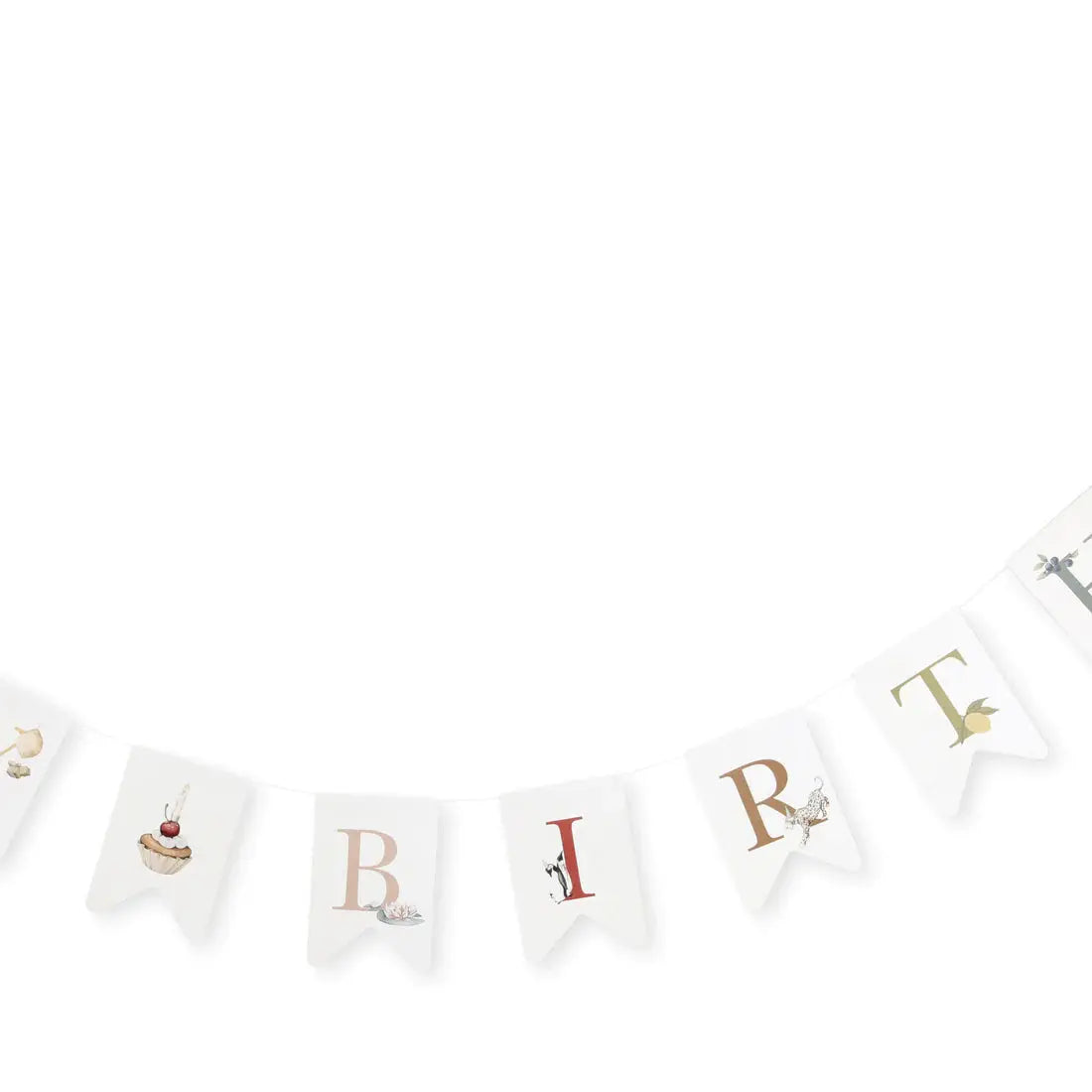 Happy Birthday Garland - Multi Konges Slojd