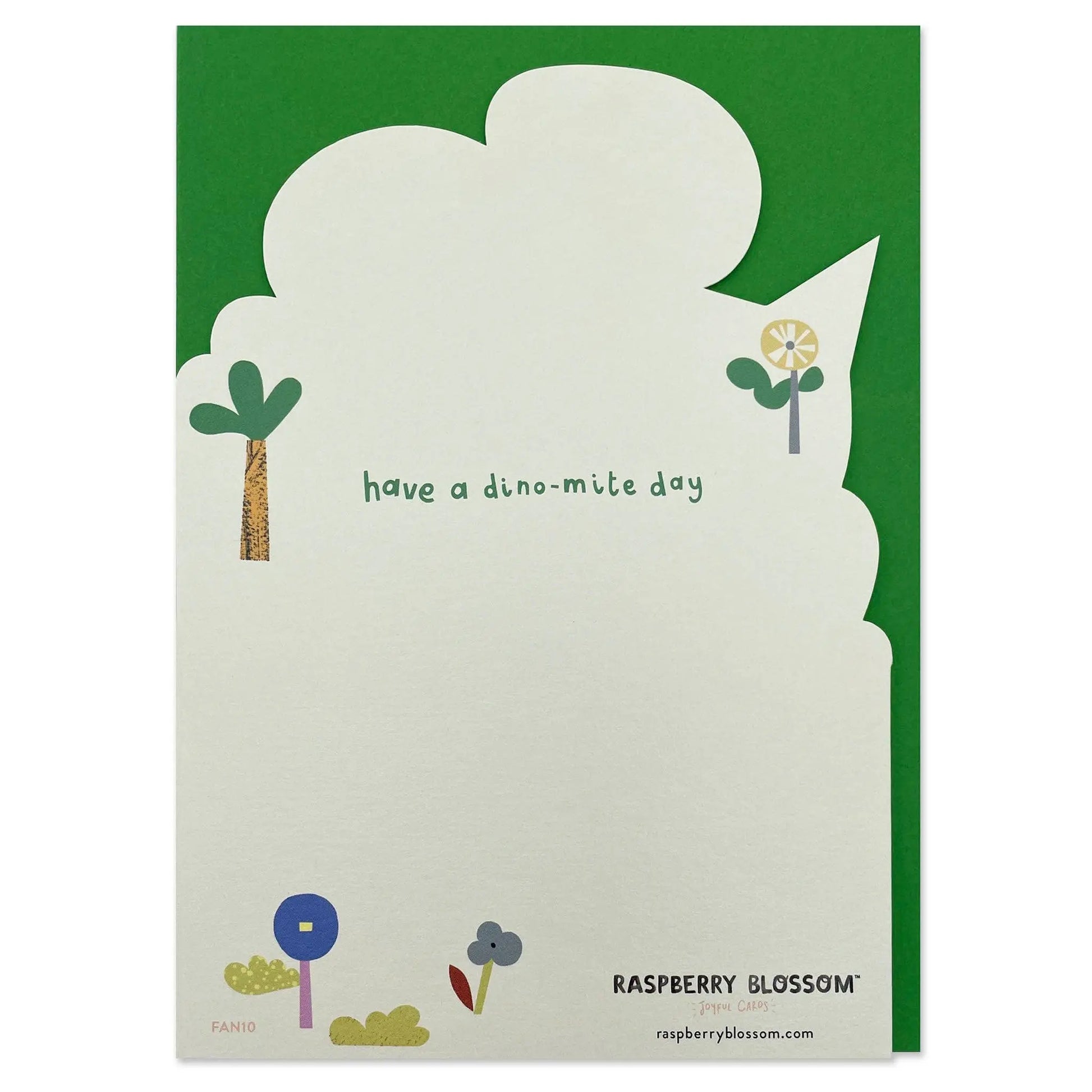 Happy Birthday - Have a dino-mite day childrens card (FAN10) Raspberry Blossom