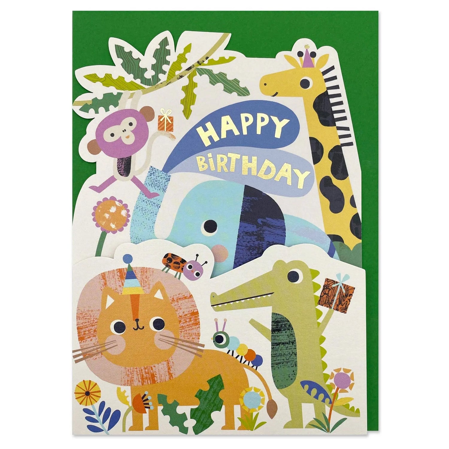 'Happy Birthday - Have a roaring day' childrens birthday card Raspberry Blossom