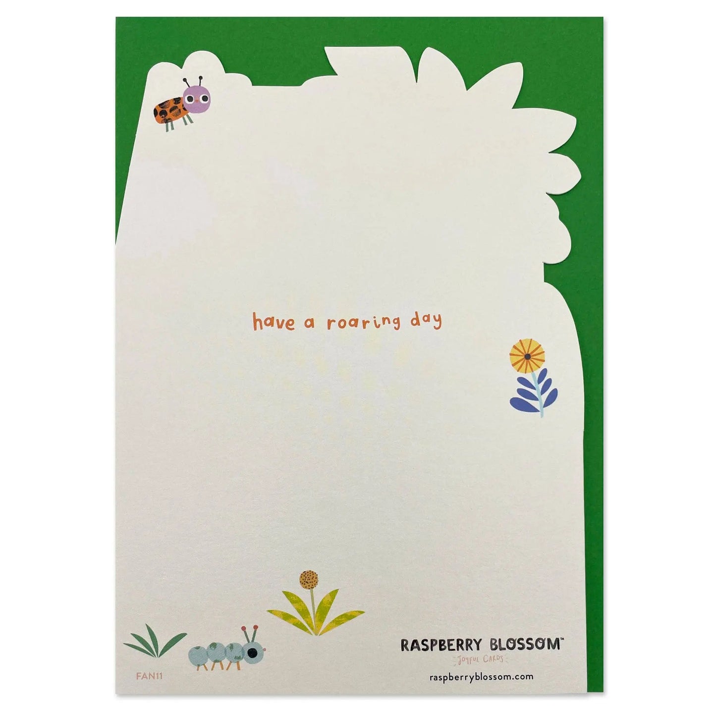 'Happy Birthday - Have a roaring day' childrens birthday card Raspberry Blossom