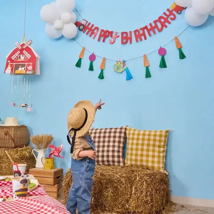 Happy Birthday garland - farm 4mts Oh yeah!