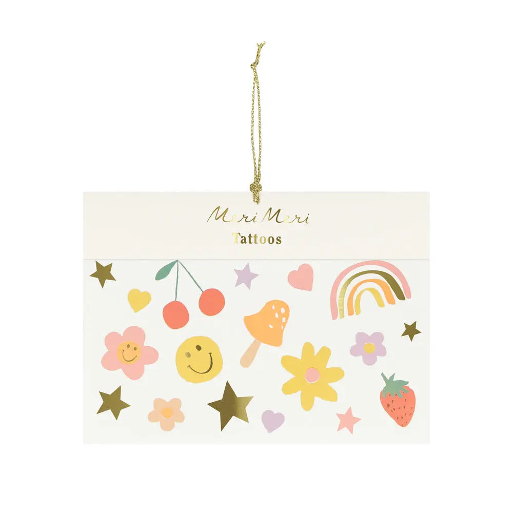 Happy Face Tattoos (x 2) Meri Meri