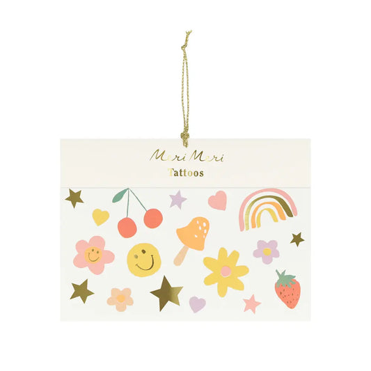 Happy Face Tattoos (x 2) Meri Meri