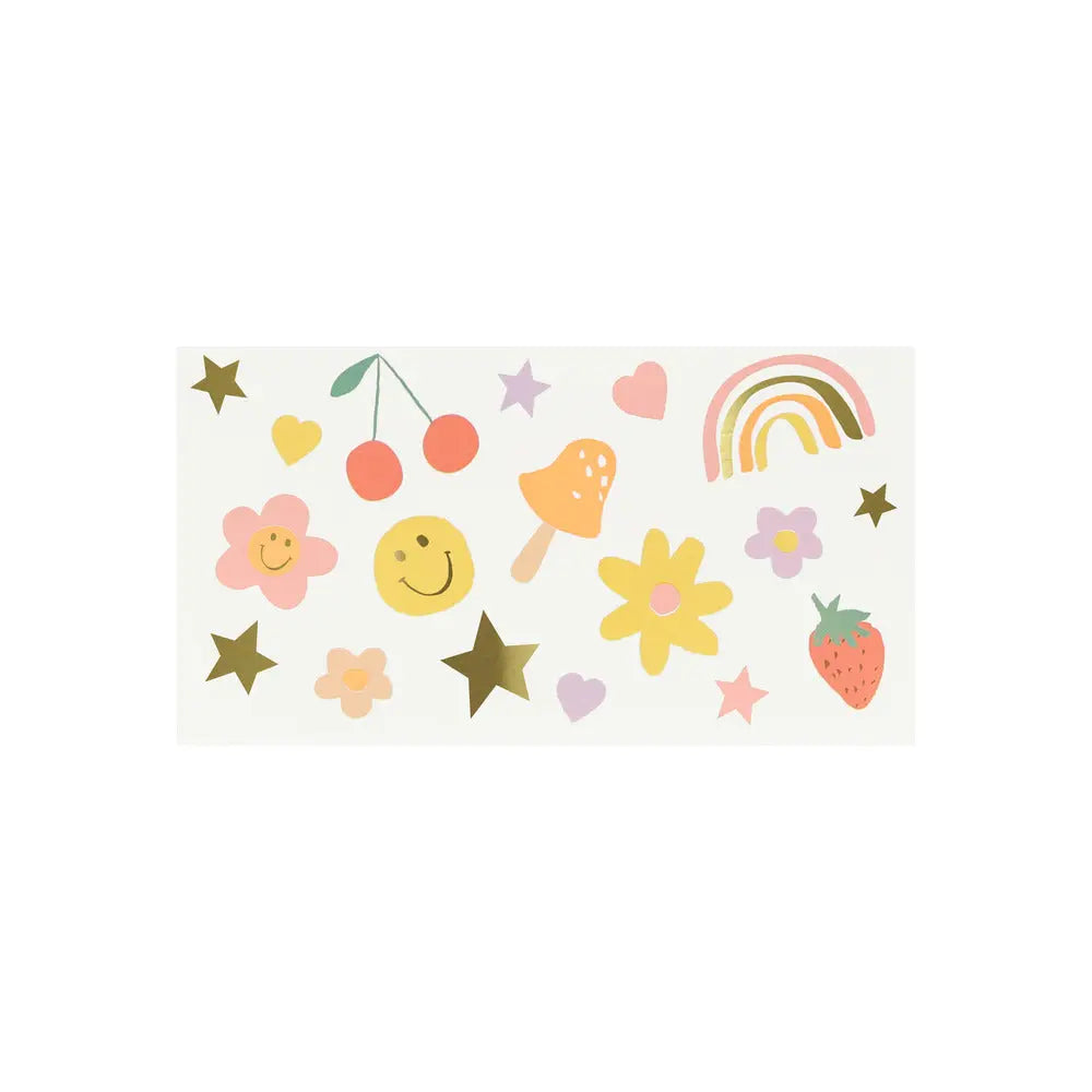 Happy Face Tattoos (x 2) Meri Meri