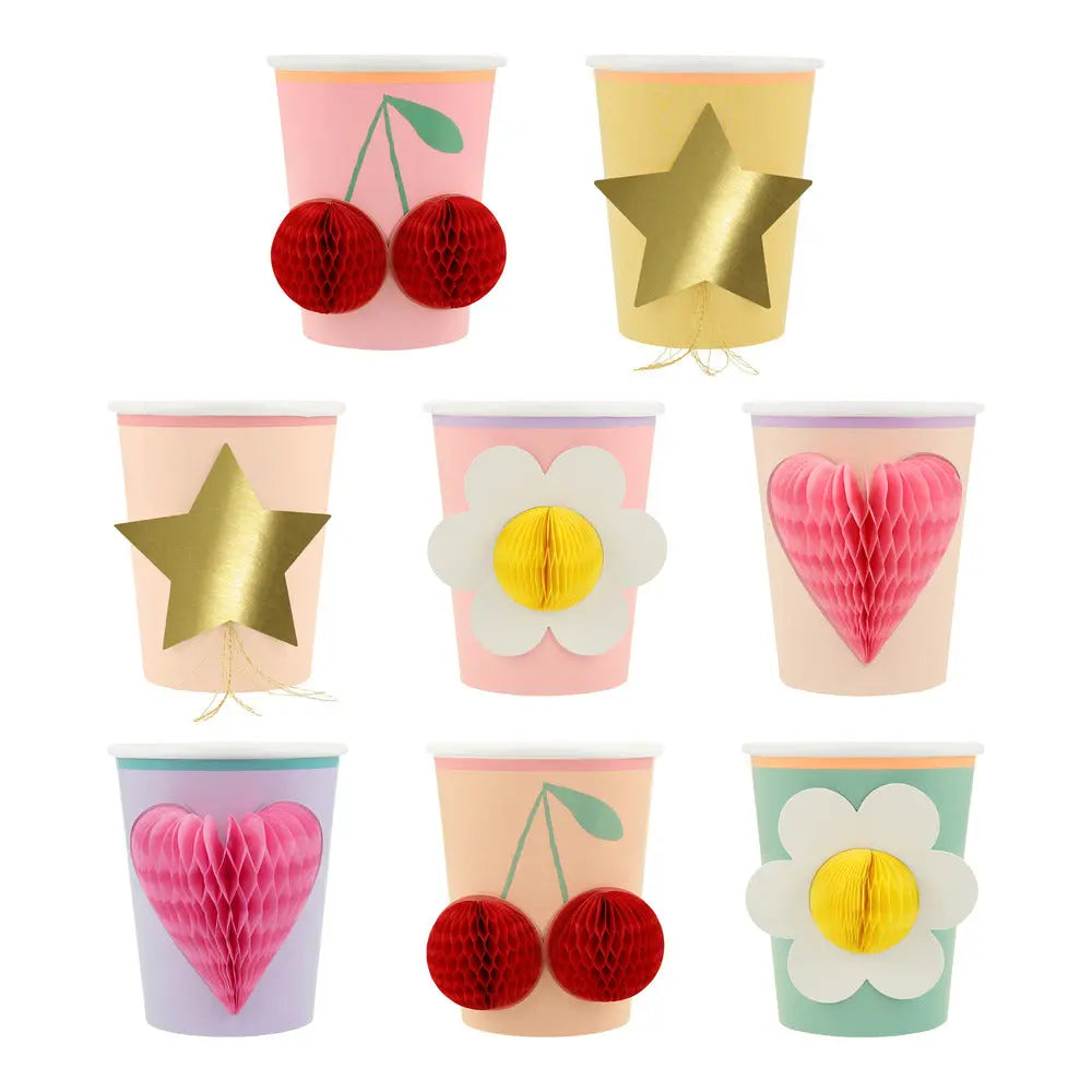 Happy Icons Cups (x 8) Meri Meri