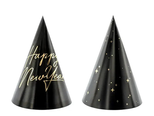 Happy New Year Hats, 16cm Partydeco