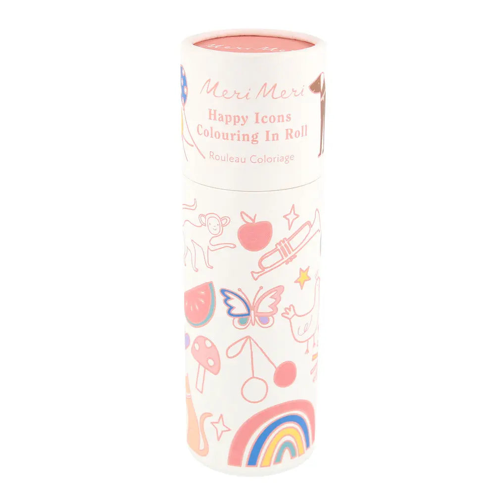 Happy icons coloring roll Meri Meri