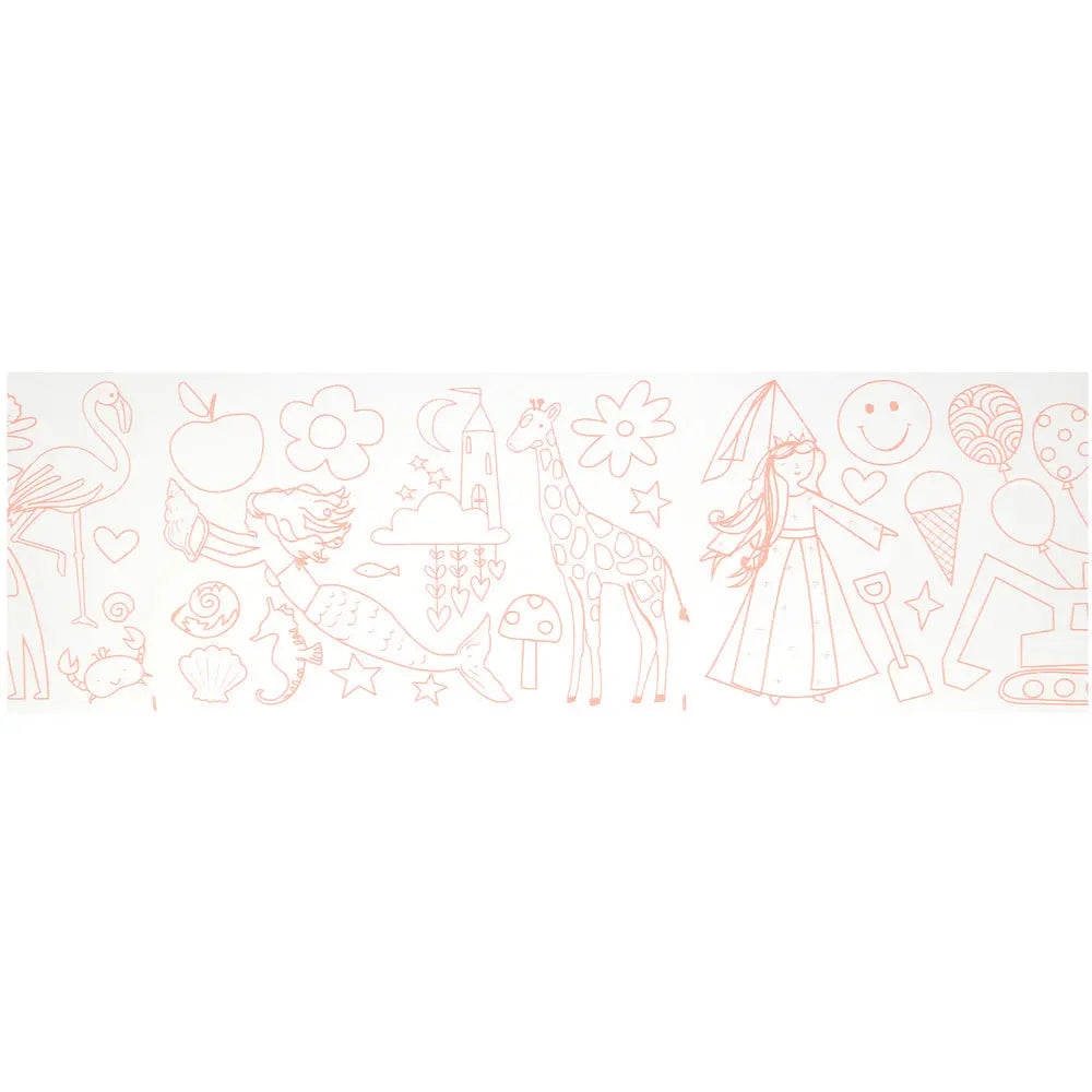 Happy icons coloring roll Meri Meri