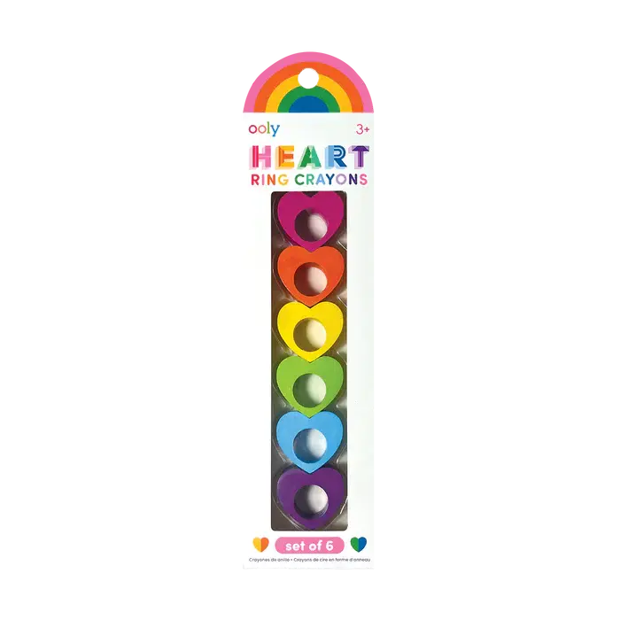 Heart Ring Crayons - Set of 6 OOLY
