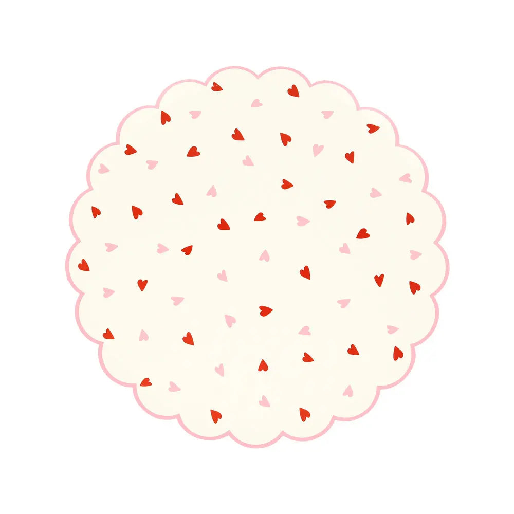 Heart pattern side plates Meri Meri