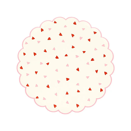 Heart pattern side plates Meri Meri