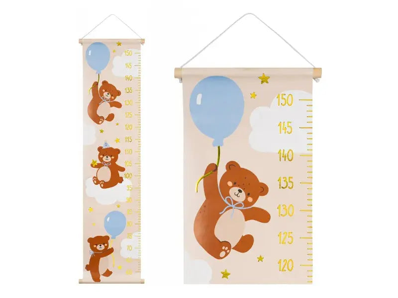 Height measurement for a wall Bear, mix, 24x100cm Partydeco