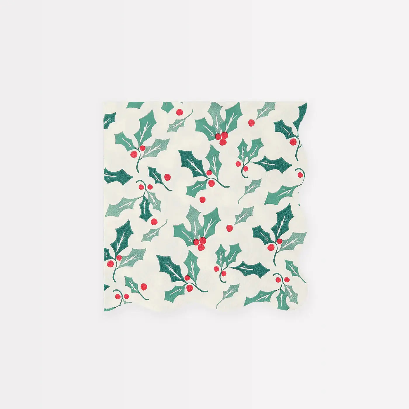 Holly Pattern Small Napkins (x 16) Meri Meri