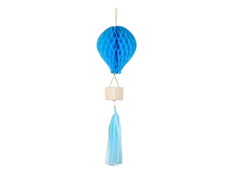 Honeycomb Air balloon, blue Partydeco
