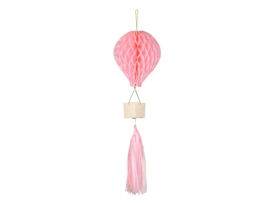 Honeycomb Air balloon, pink Partydeco