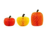 Honeycomb Pumpkins, 18-30cm, mix Partydeco