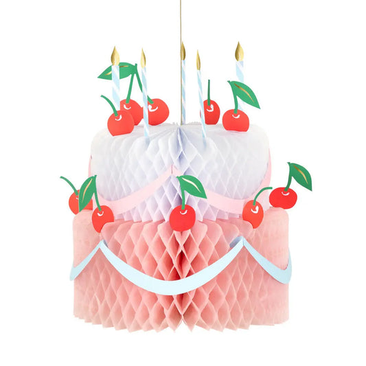 Honeycomb birthday cake decoration Meri Meri