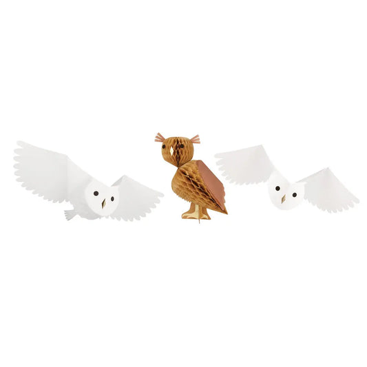Honeycomb owls Meri Meri