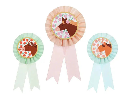 Horse Rosettes, mix Partydeco