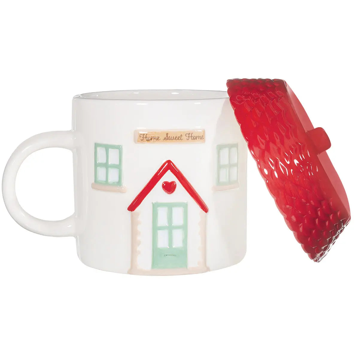 House Shaped Mug with Lid SASS AND BELLE