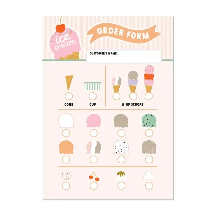 Ice Cream Shop Notepad Magic Playbook
