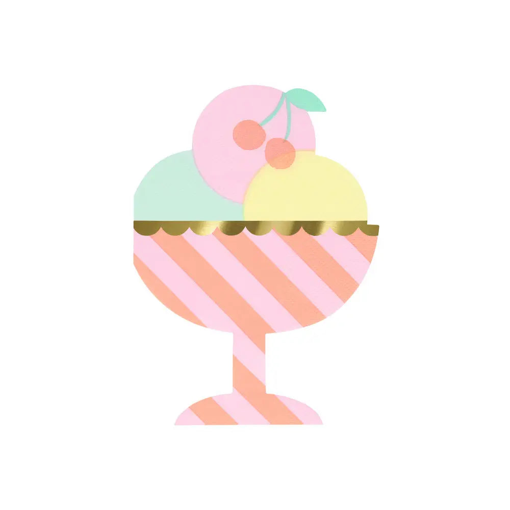Ice cream sundae napkins Meri Meri