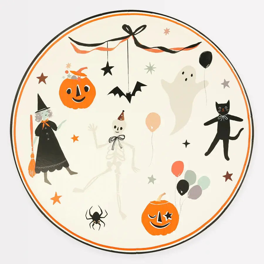 It's Halloween Dinner! plates x8 Meri Meri