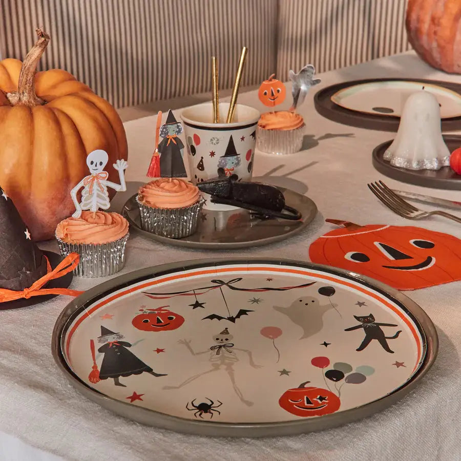 It's Halloween Dinner! plates x8 Meri Meri