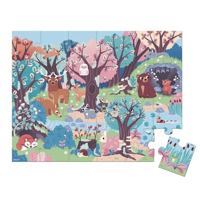 J02653 MAGIC FOREST PUZZLE 24 pc Janod