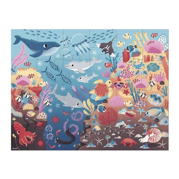 J02654 MAGIC OCEAN PUZZLE 24 pc Janod