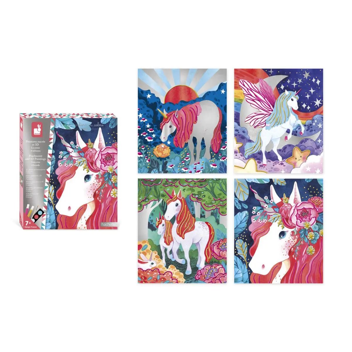J07951  PEARLISH AND 3D UNICORN PAINTS Janod